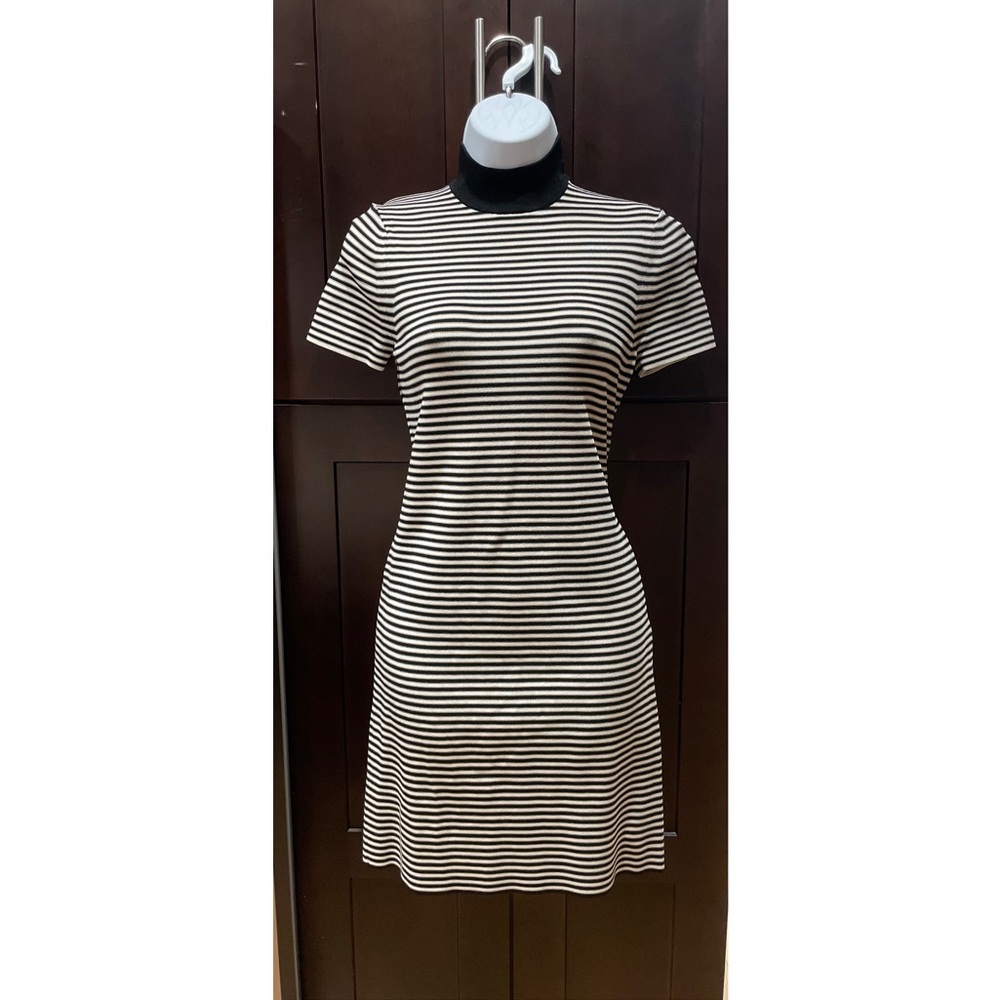 Michael Kors striped mock neck dress (S)